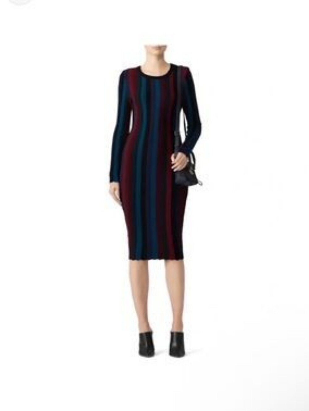 MILLY Multicolor Shevron Knit Sheath Dress Sz M or S